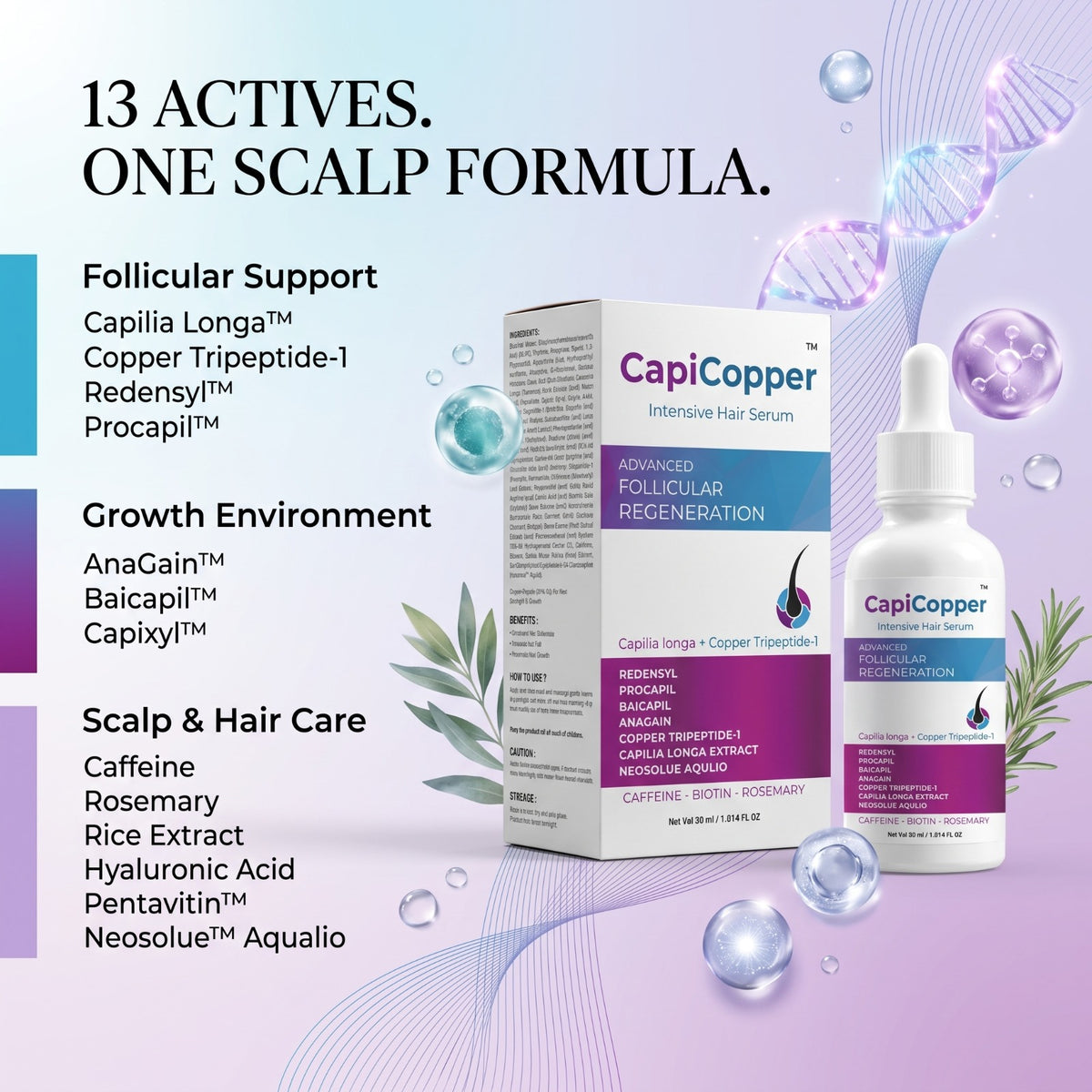CapiCopper Hair Serum
